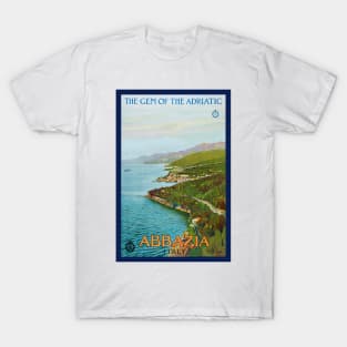 Abbazia The Gem of the Adriatic Vintage Poster 1920 T-Shirt